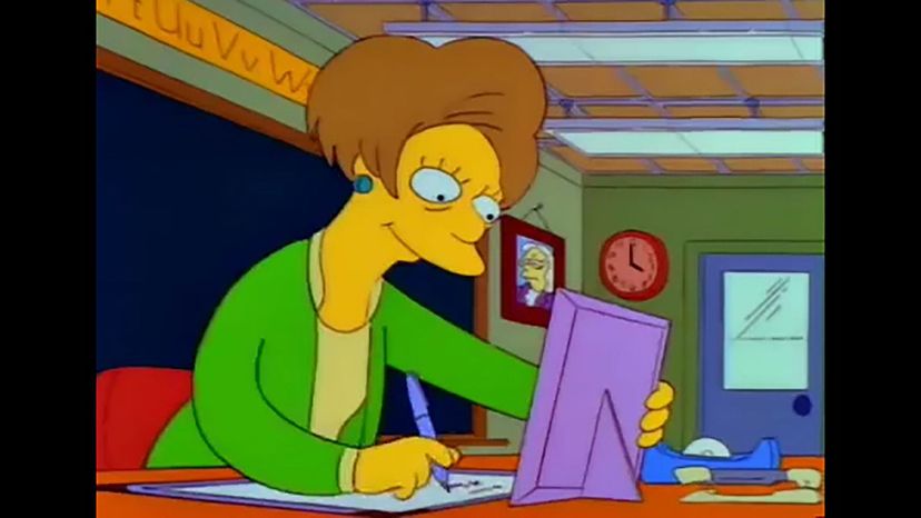 Edna Krabappel from the Simpsons