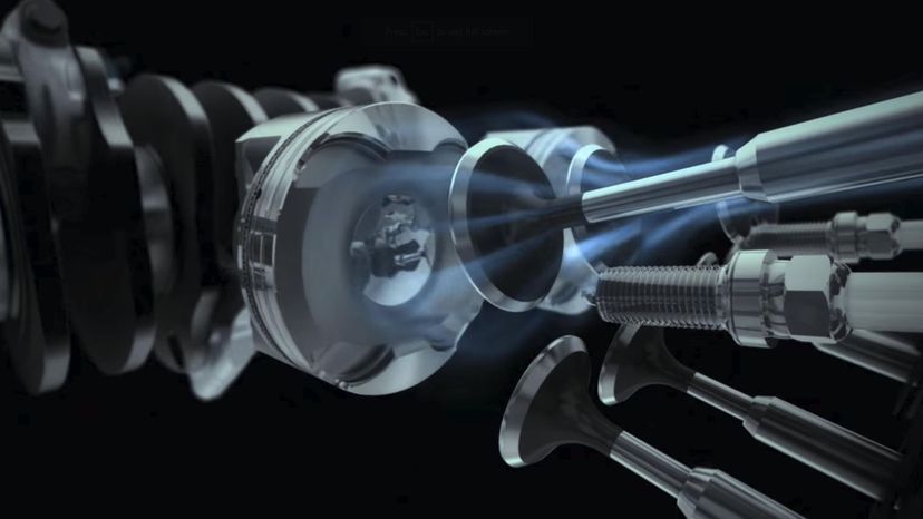 subaru boxer engine animation