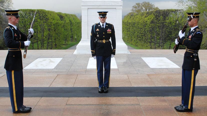 Q 30 Sentinels at the Tomb of the Unknown Soldier