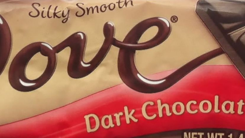 Dove chocolate bar