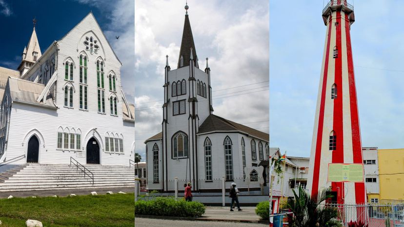 St. George's Cathedral, St. Andrew's Kirk and Georgetown Lighthouse - Georgetown
