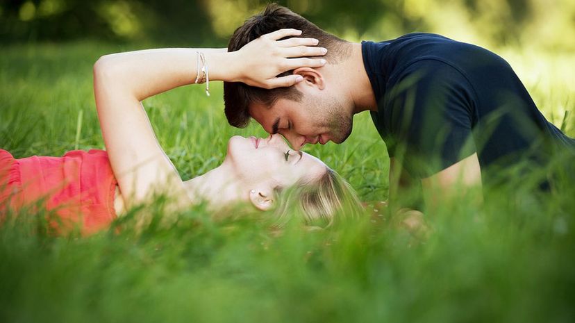 Cute Couple in Field