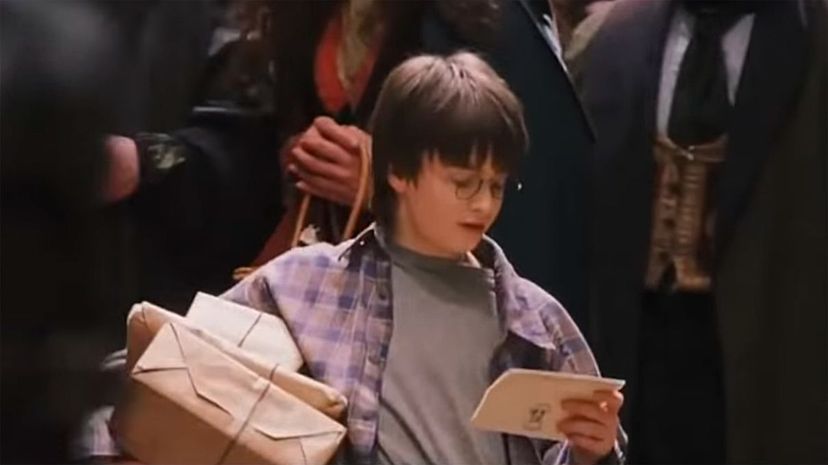 Harry gets school supplies