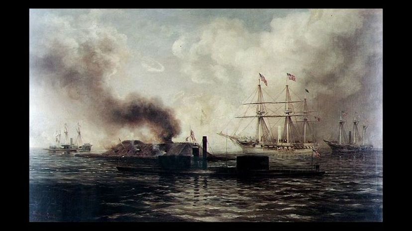 Battle of Mobile Bay 1890 by Xanthus Smith