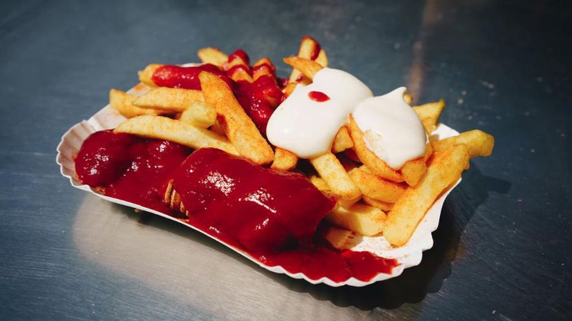 Fries and ketchup