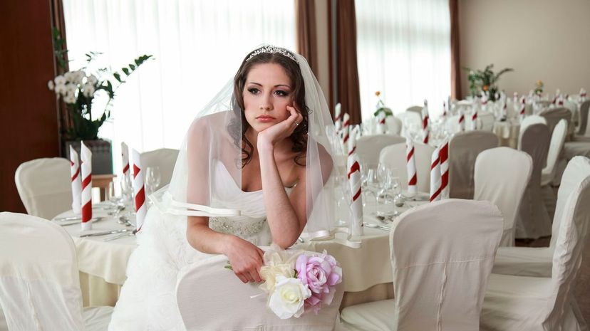Pensive bride