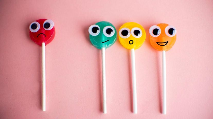 Lollipops with Cartoon Eyes emotions