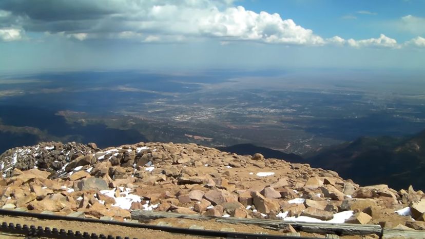 Colorado Springs - View of Colorado Springs from Pikes Peak