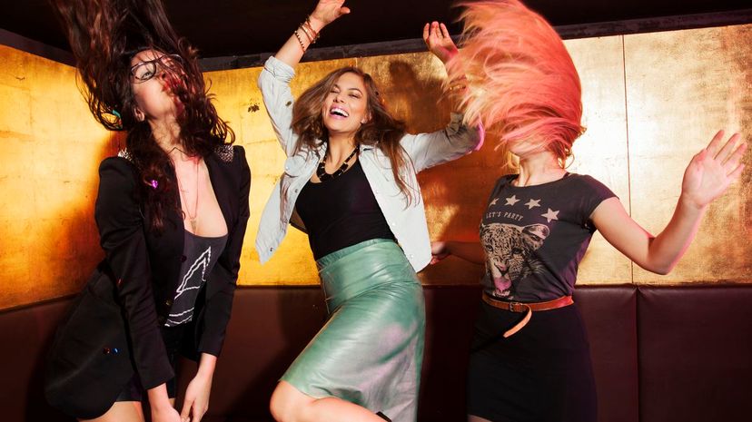 Friends dancing