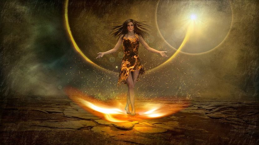 Witch element demon witch fantasy new age