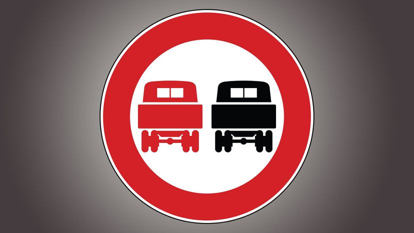 No Passing By Goods Vehicles