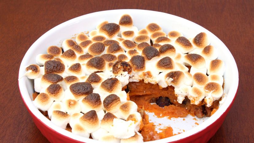 Sweet potatoes with marshmallows