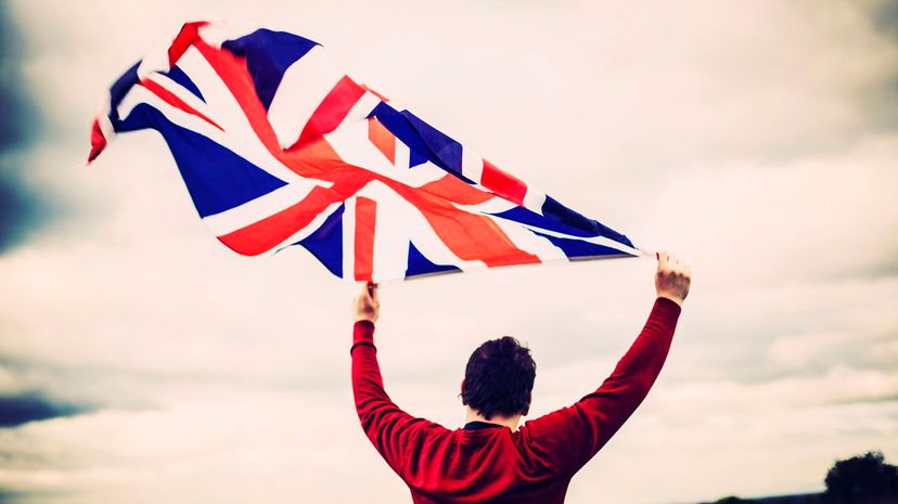 Man with Union Jack