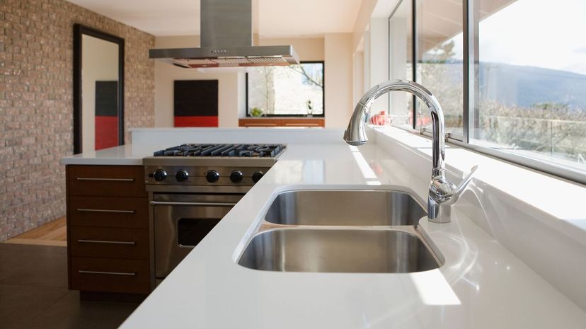 Kitchen sink and countertop