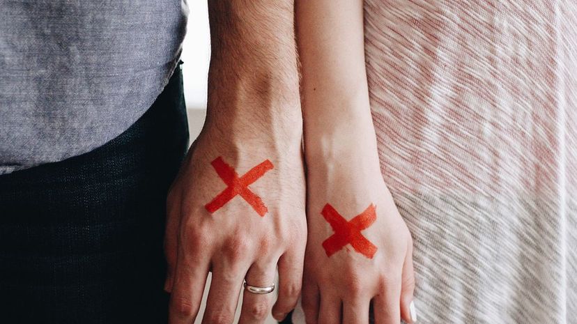 Red X Hands