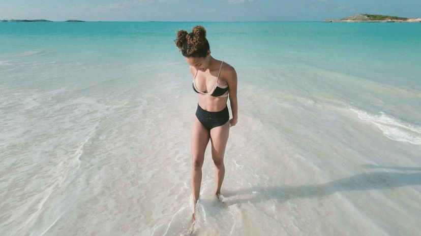 Woman at a beach
