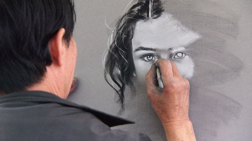 Talented Artist Drawing