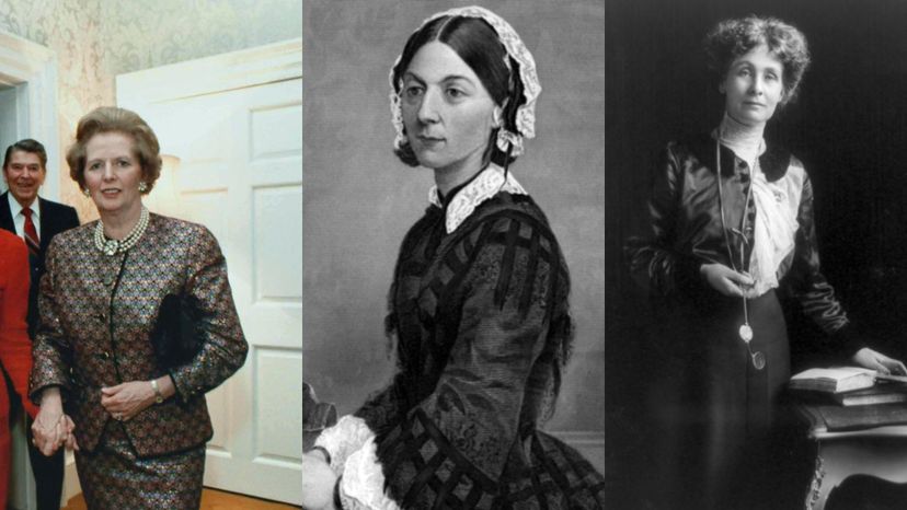 Margaret Thatcher, Florence Nightingale, and Emmeline Pankhurst