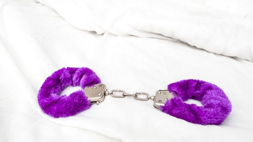 Purple handcuffs