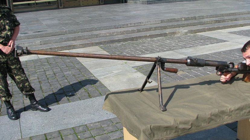 6 PTRD Anti-Tank Gun