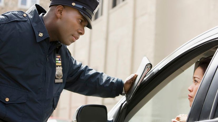 Police Officer Writing Ticket