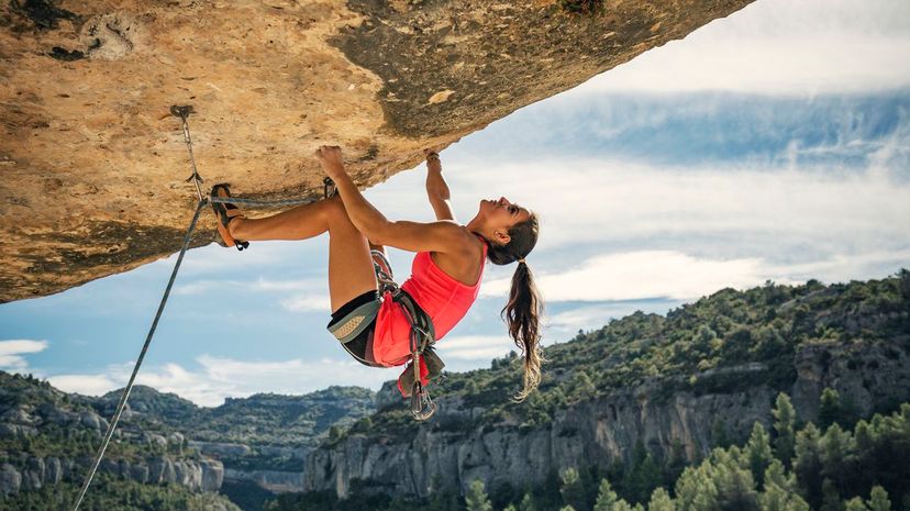 Female Rock Climber