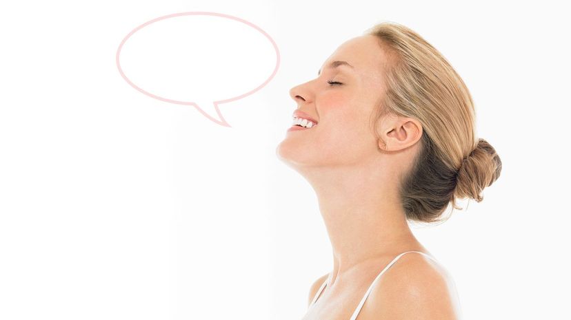 Woman speech bubble