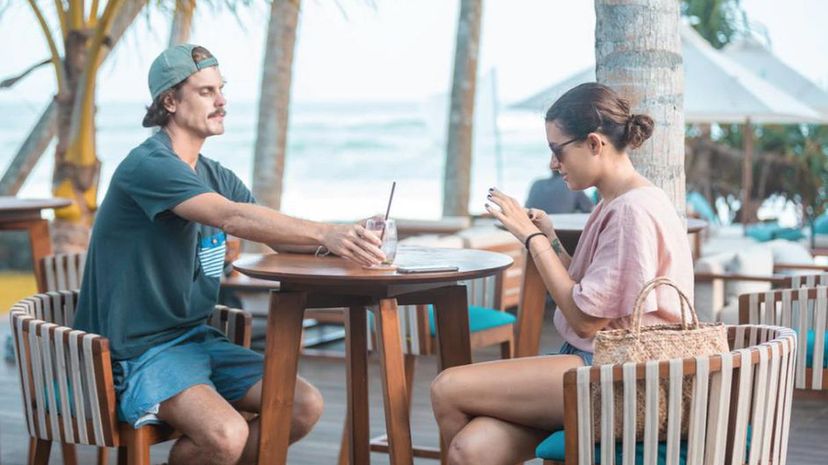 Couple at a resort