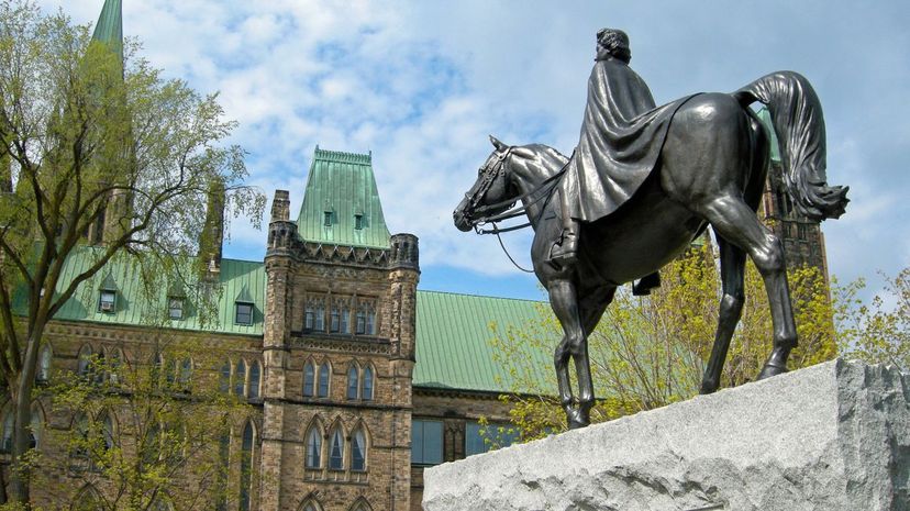Queen Elizabeth II statue in Ottawa, Canada