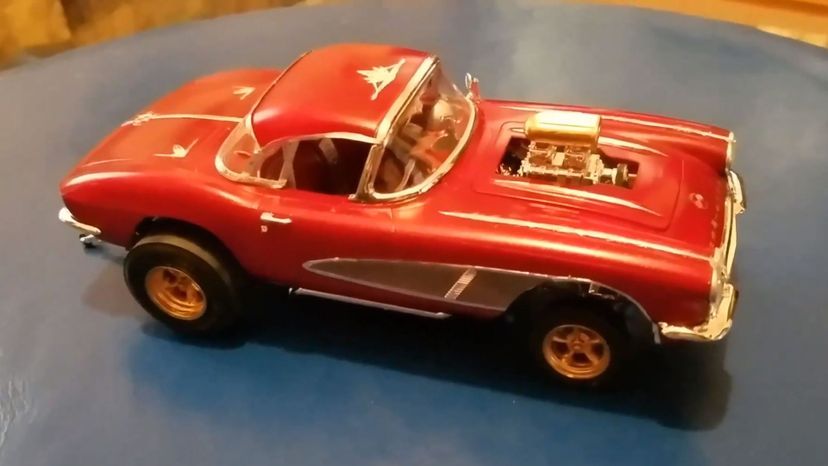 '62 Corvette gasser model car