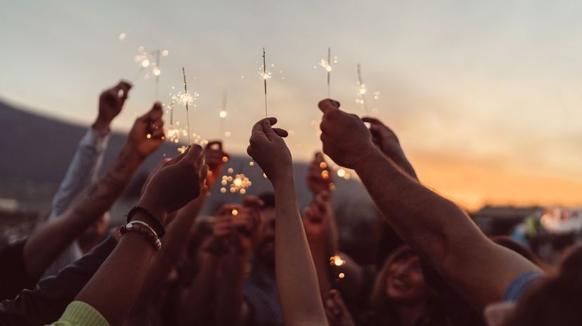 New Years sparklers