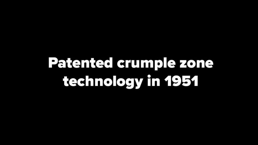 patented crumple zone technology in 1951