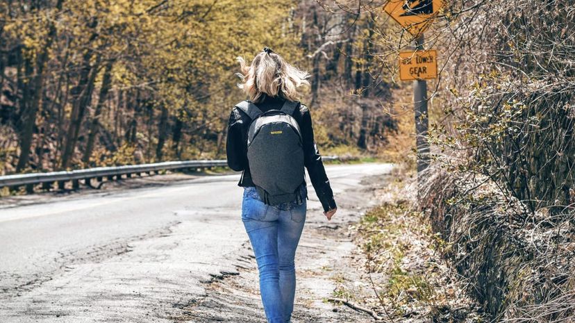 Woman backpack