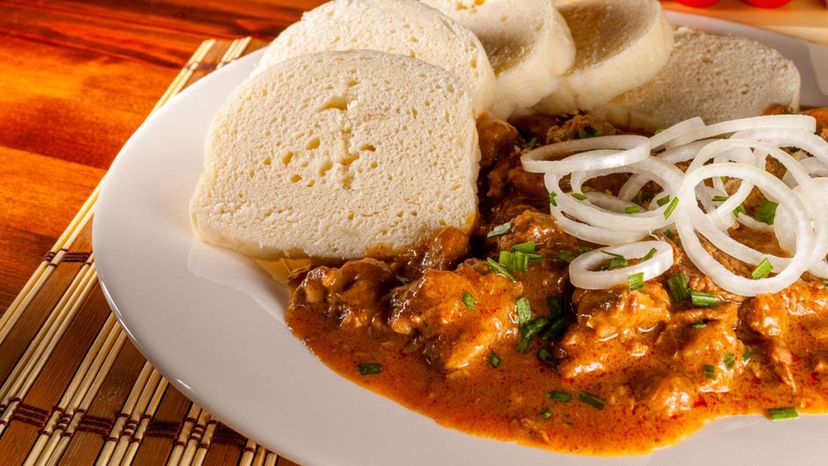 Goulash and Bread dumplings