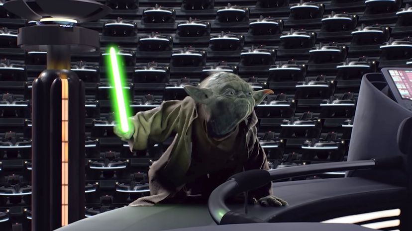 Yoda preparing to attack