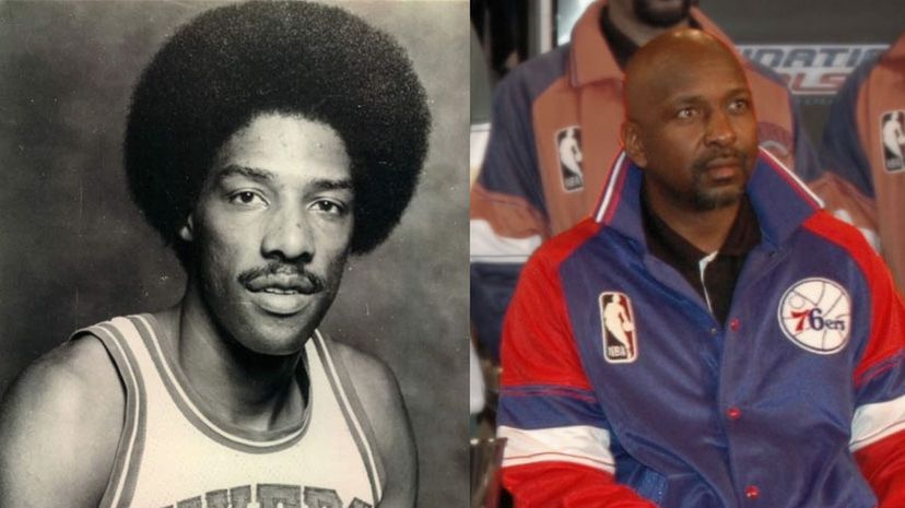 Julius Erving and Moses Malone