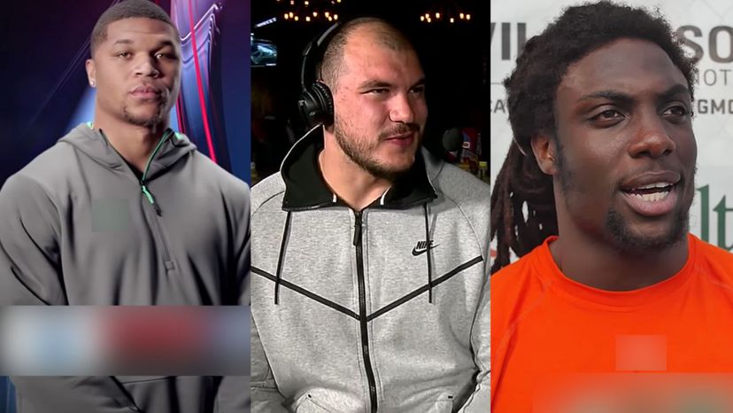 Devontae Booker, Adam Gotsis, Jamal Carter (Denver Broncos) 
