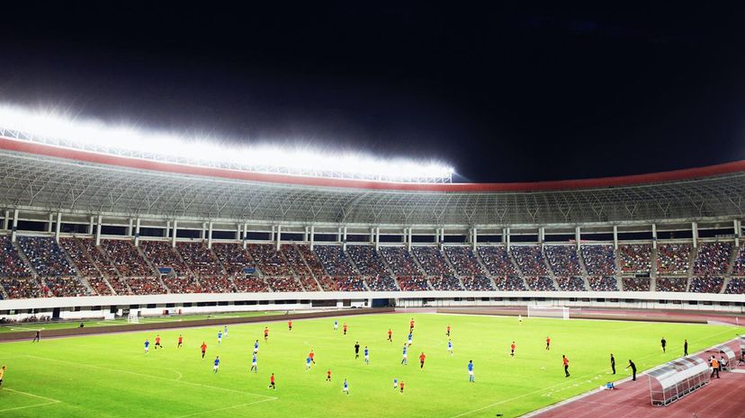 Soccer Stadium at night