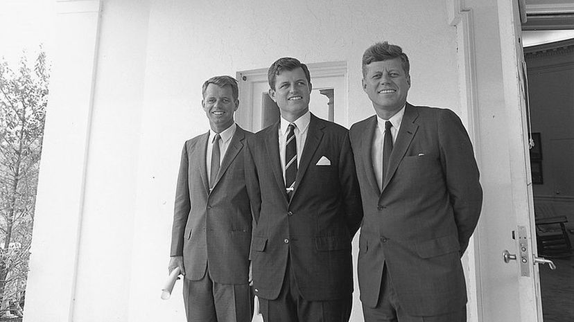 JFK with brothers