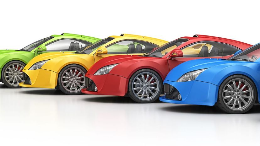 Colorful supercar