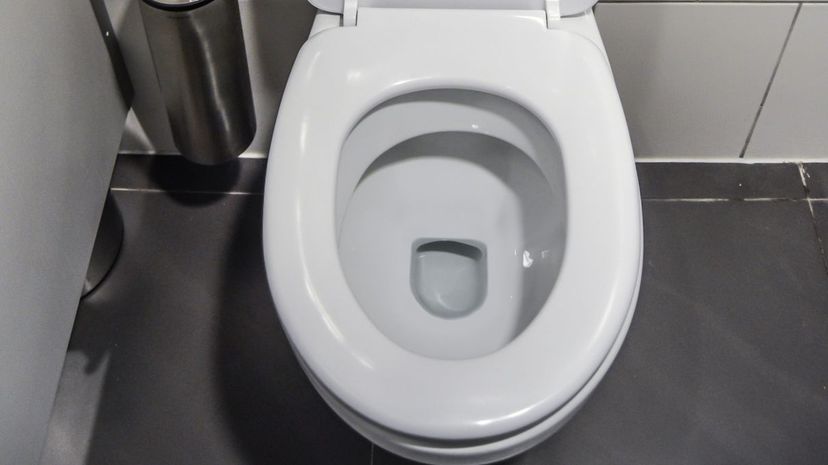 Toilet partially filled