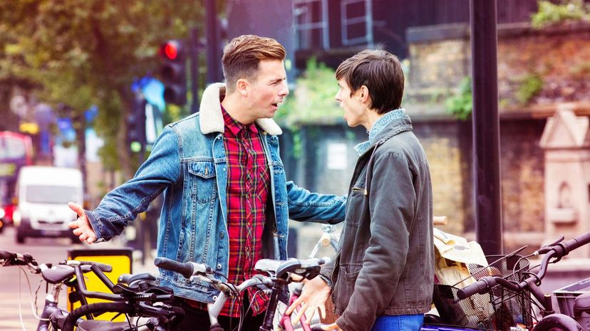 Two friends having an argument