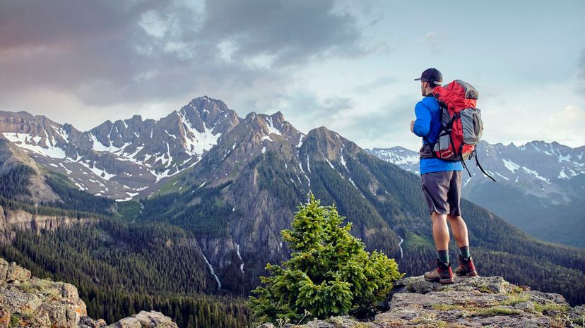 Man hiking