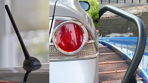 outside car parts collage