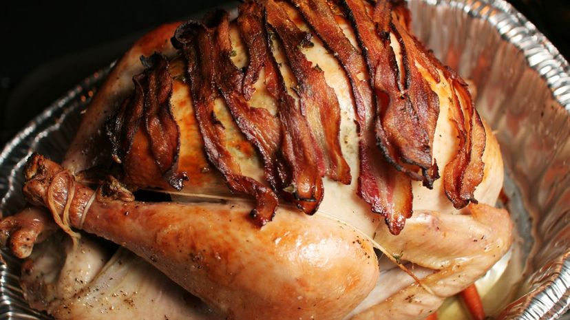 Roast Turkey with Bacon