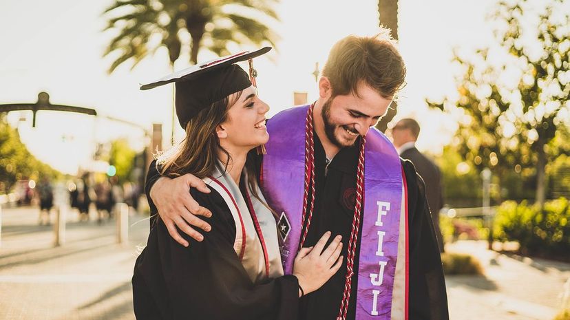 Hug Guy Graduation
