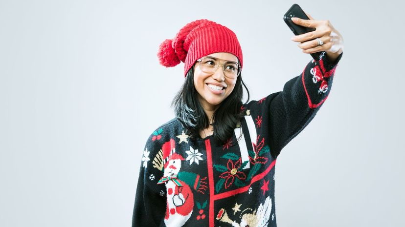 Selfie Ugly Christmas Sweater