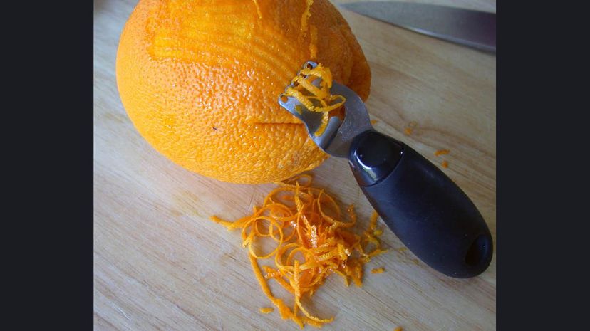Zesting citrus