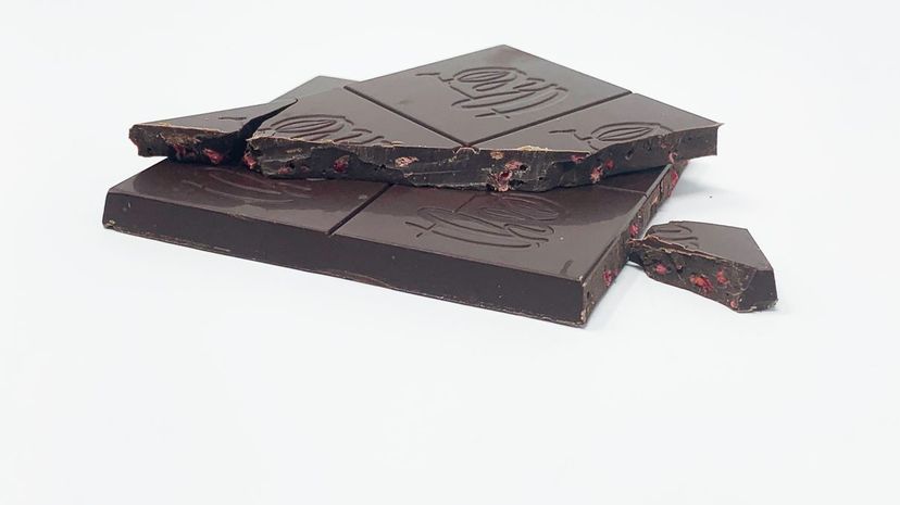 Candy - Theo Raspberry dark chocolate cut