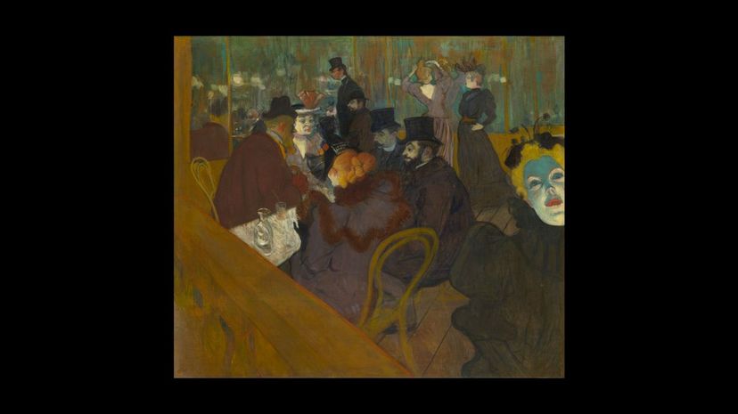 At the Moulin Rouge by Henri de Toulouse Lautrec
